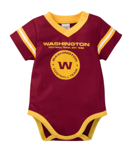 WASHINGTON COMMANDERS INFANT DAZZLE BODYSUIT