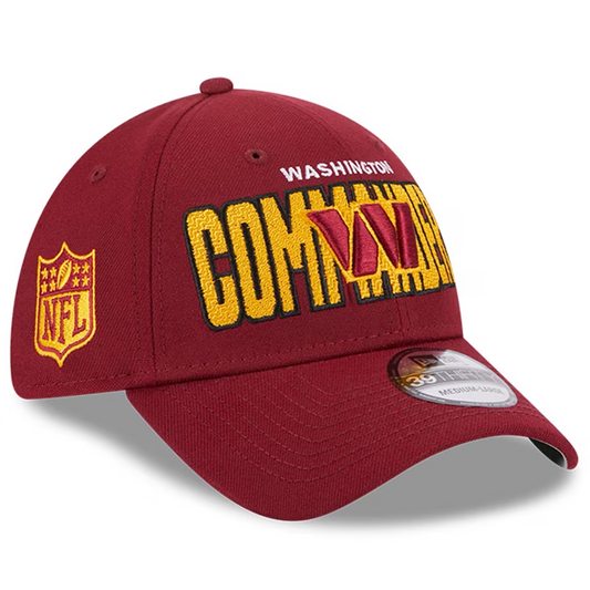 WASHINGTON COMMANDERS MEN'S 2023 NFL DRAFT ALT HAT 39THIRTY FLEX FIT