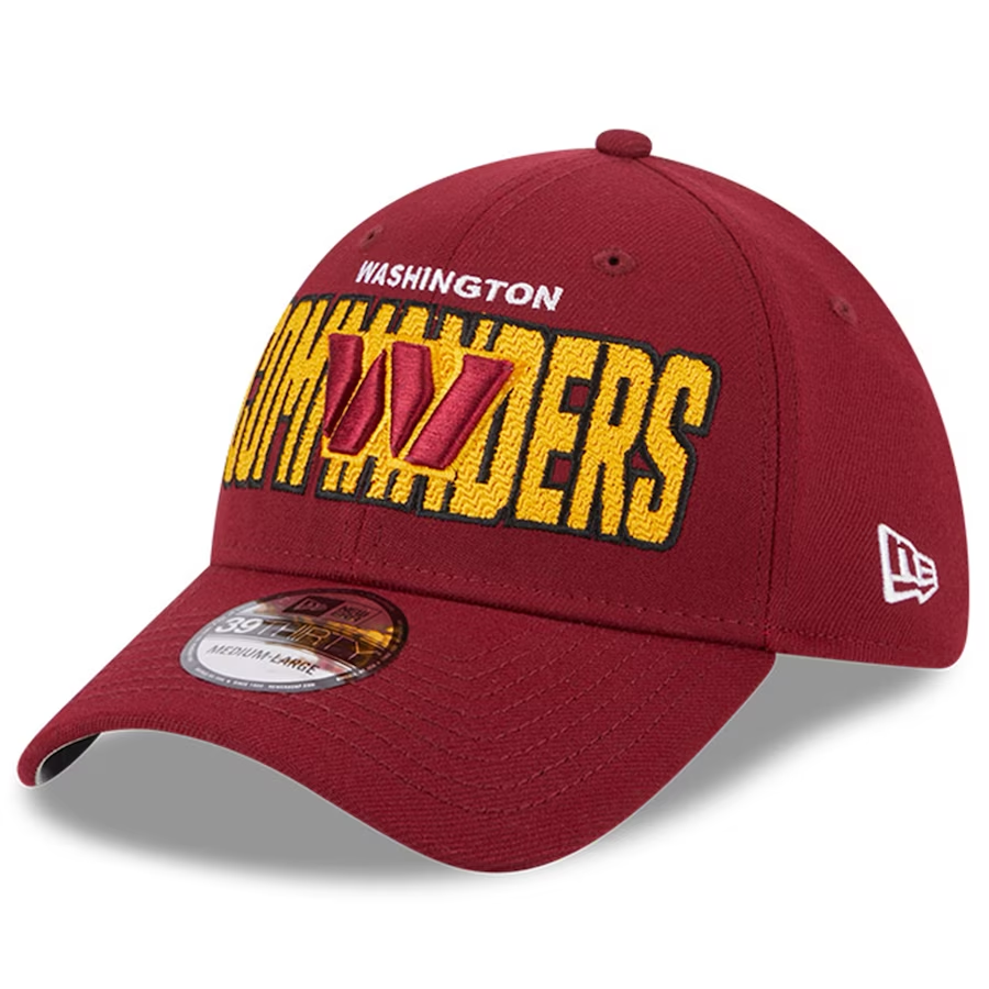 WASHINGTON COMMANDERS MEN'S 2023 NFL DRAFT ALT HAT 39THIRTY FLEX FIT