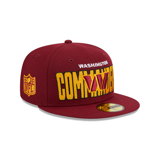 WASHINGTON COMMANDERS MEN'S 2023 NFL DRAFT ALT HAT 59FIFTY FITTED