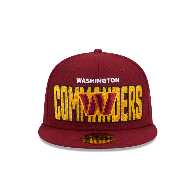 WASHINGTON COMMANDERS SOMBRERO ALT. 59FIFTY AJUSTADO PARA HOMBRE 2023 NFL DRAFT