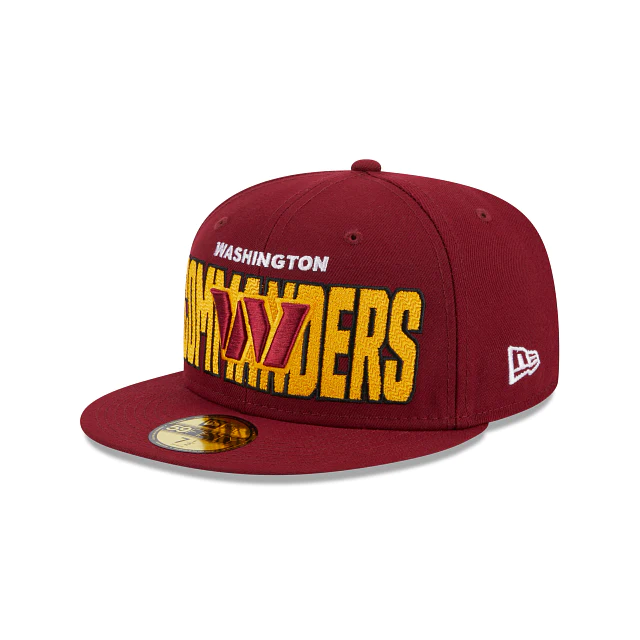 WASHINGTON COMMANDERS SOMBRERO ALT. 59FIFTY AJUSTADO PARA HOMBRE 2023 NFL DRAFT