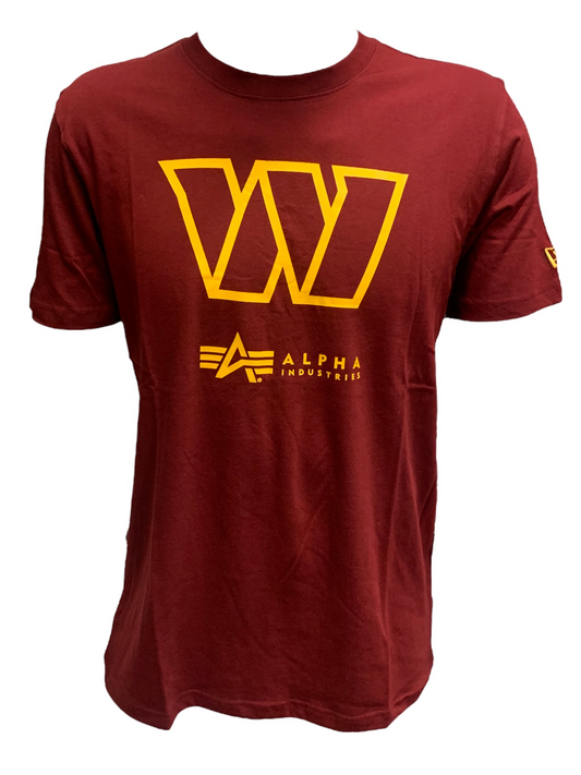 WASHINGTON COMMANDERS MEN'S ALPHA INDUSTRIES TEE