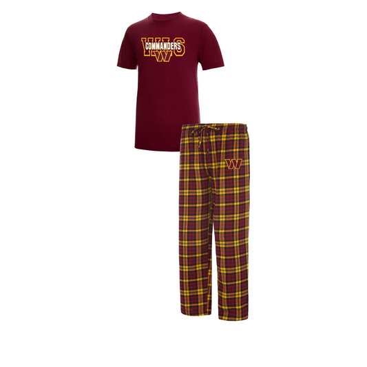 WASHINGTON COMMANDERS MEN'S LODGE PAJAMA PANT SET