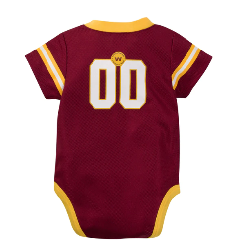 WASHINGTON COMMANDERS NEWBORN DAZZLE BODYSUIT