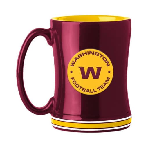 TAZA DE RELIEVE DEL EQUIPO DE FÚTBOL DE WASHINGTON