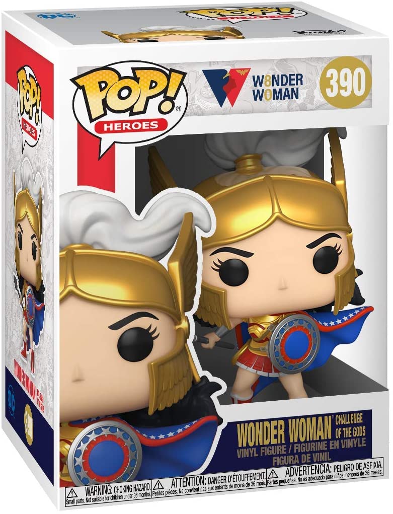 VINILO FUNKO POP MUJER MARAVILLA 80 ANIVERSARIO-DESAFIO DE DIOSES