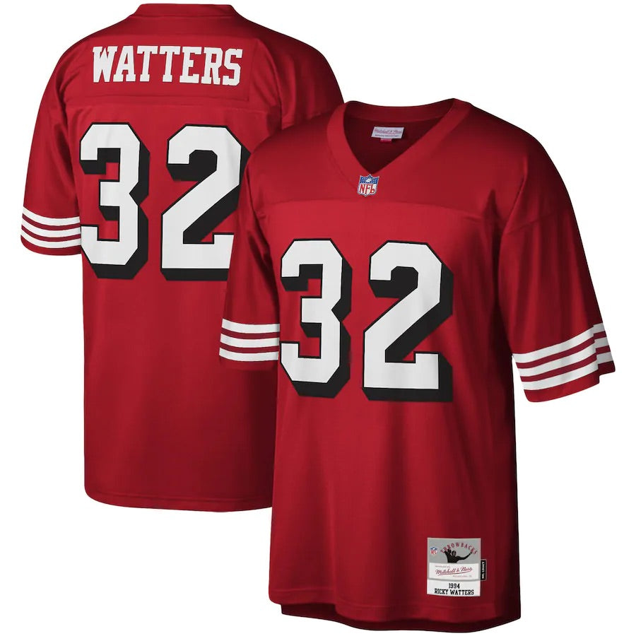 RICKY WATTERS SAN FRANCISCO 49ERS HOMBRE MITCHELL &amp; NESS 1994 CAMISETA PREMIER