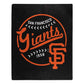 SAN FRANCISCO GIANTS SIGNATURE 50"X60" RASCHEL THROW BLANKET